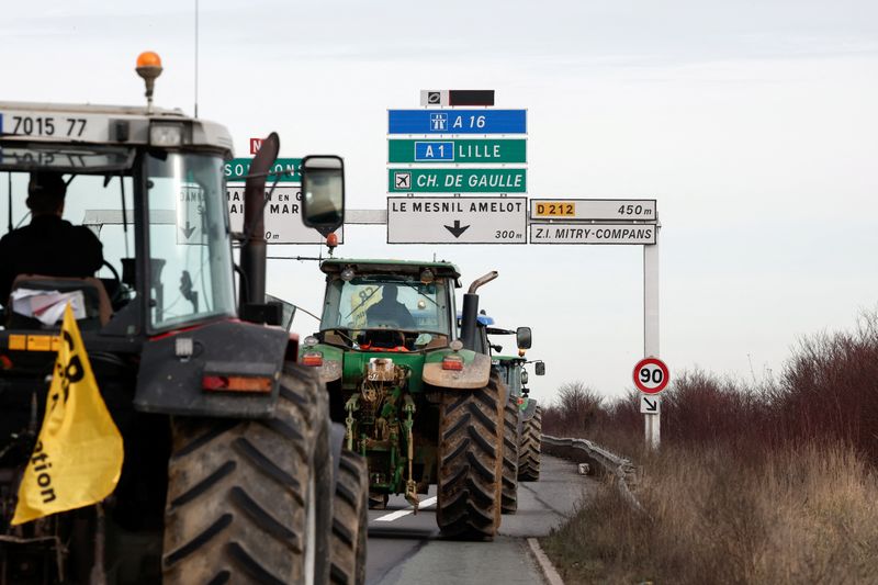 French farmers withhold Paris roadblock probability as protests endure