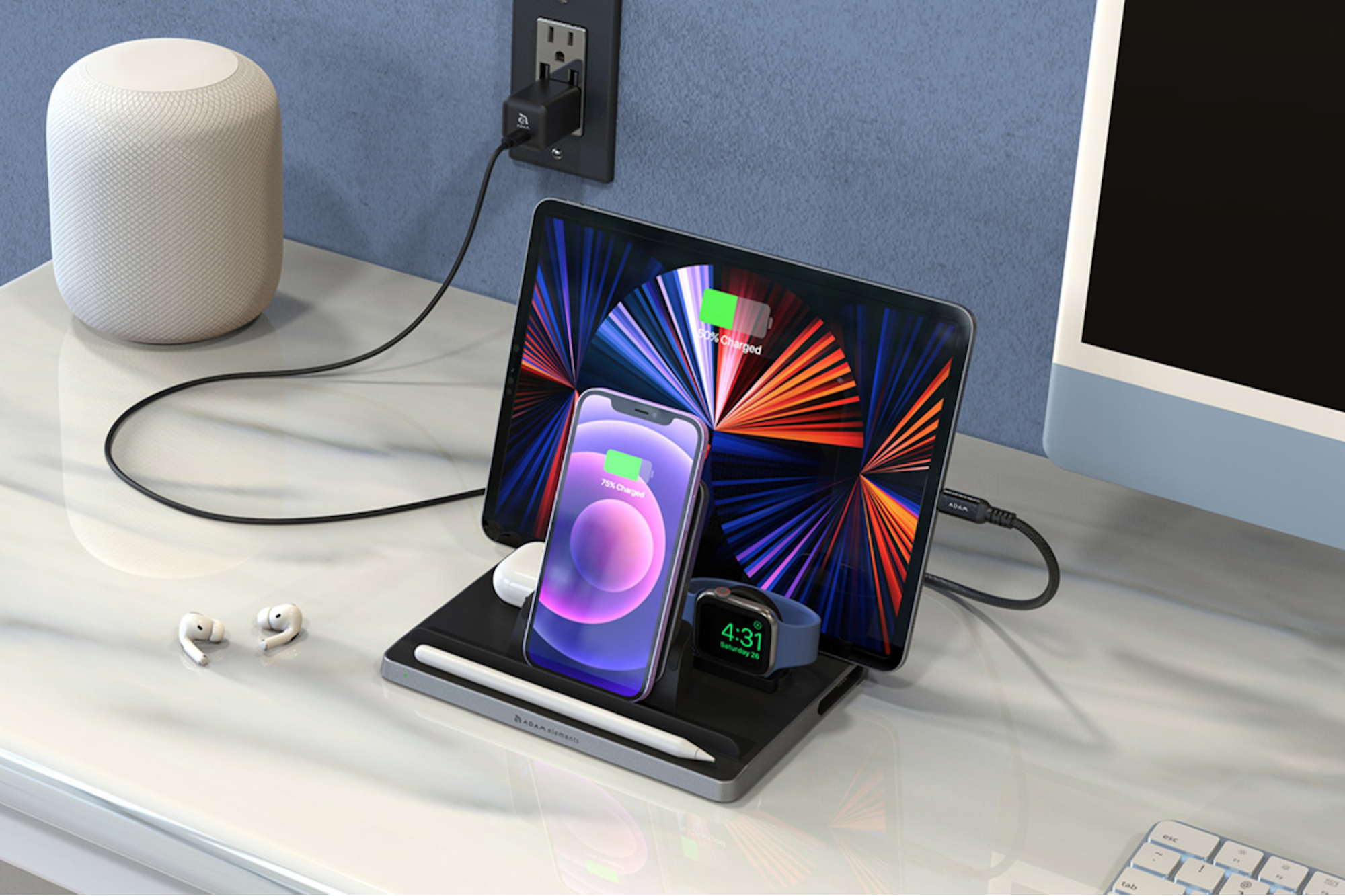 Put 20% on This 5-in-1 Wireless Charging Set of residing