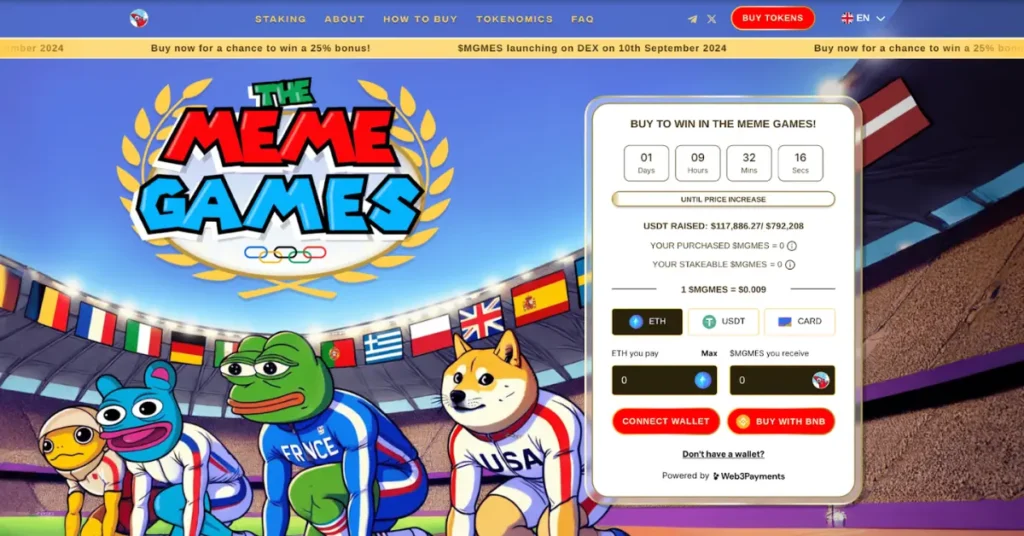 Sleek Crypto to Scrutinize: The Meme Video games Launches Presale Earlier than 2024 Olympics
