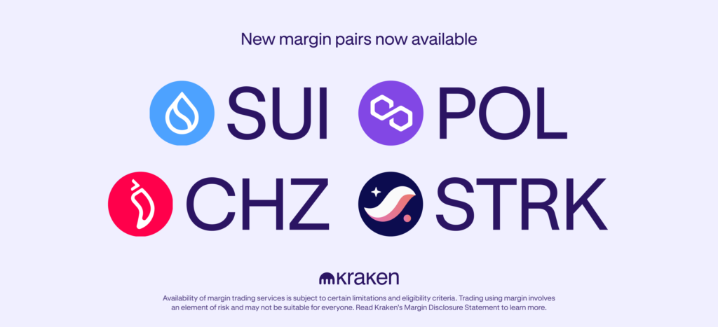Expanded margin pairs on hand for SUI, POL, CHZ and STRK!
