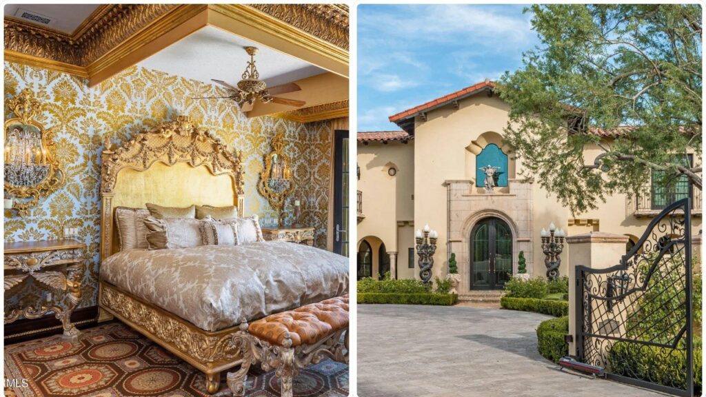 Terribly Ornate $7.8 Million Paris-Impressed Arizona Mansion Comes Complete With 24-Karat Gold Lustrous and 52 Chandeliers