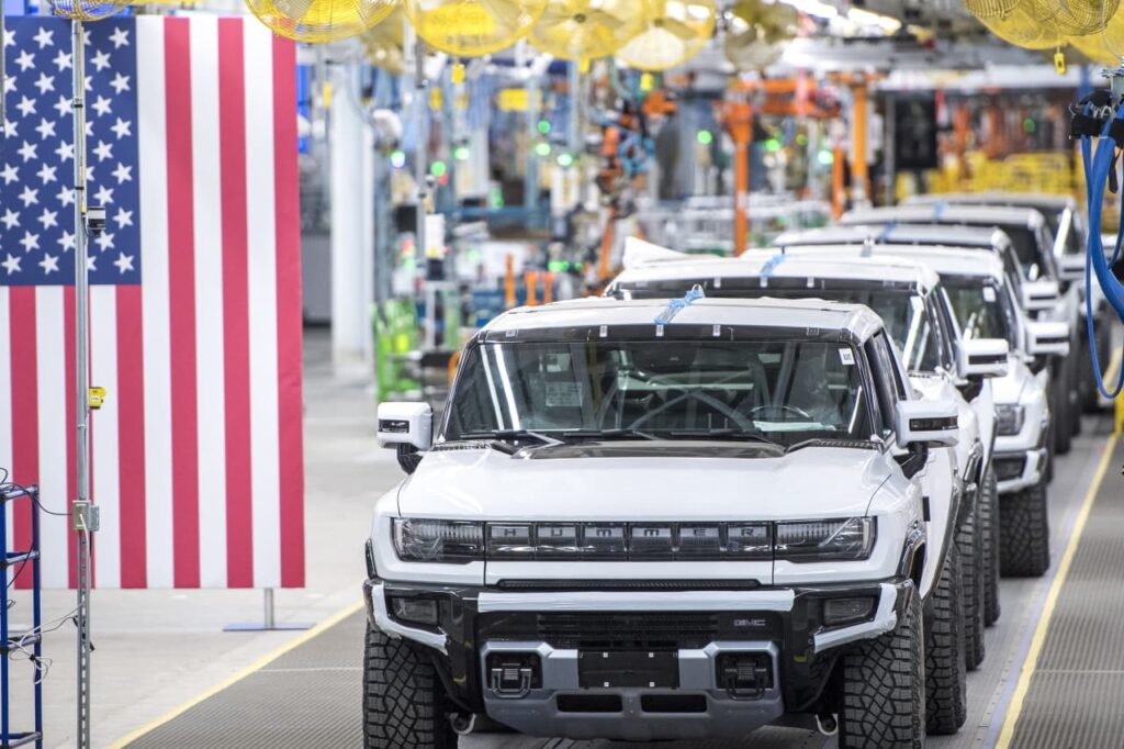 With Trump’s tariffs paused, ‘Huge Three’ automakers may perchance perchance perchance additionally journey to invent inventories