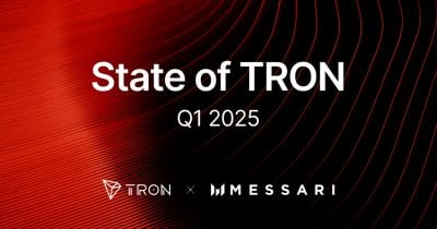 Messari reviews solid Q1 for TRON with describe earnings, $19B each day USDT volume