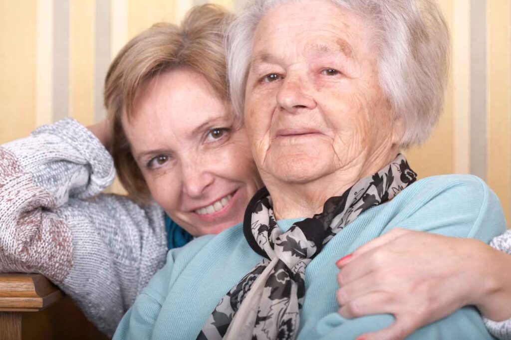 I again my aged mother each day and pressure her to appointments. Can I recoup my charges from her property?