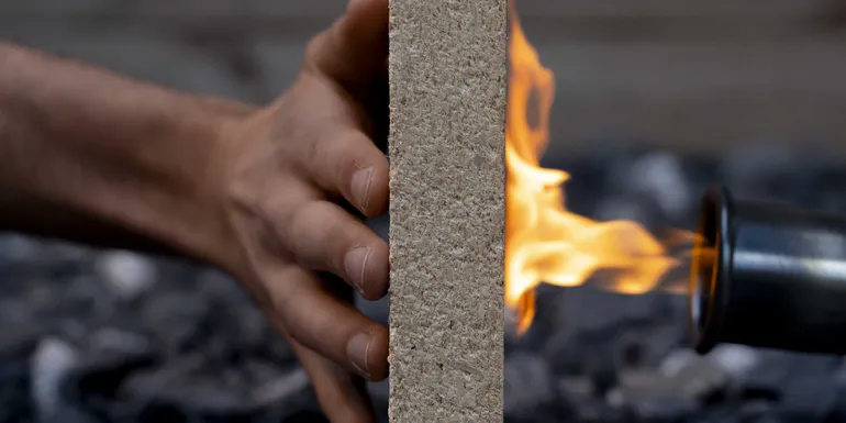 Researchers turn sawdust into fire-resistant building panels