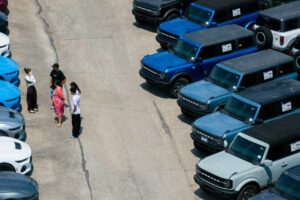 Ford’s profit jumps as carmaker powers by an EV slowdown