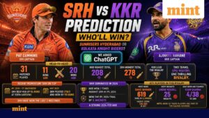 SRH vs KKR  prediction: Who’ll win, Sunrisers Hyderabad or Kolkata Knight Riders? We asked ChatGPT