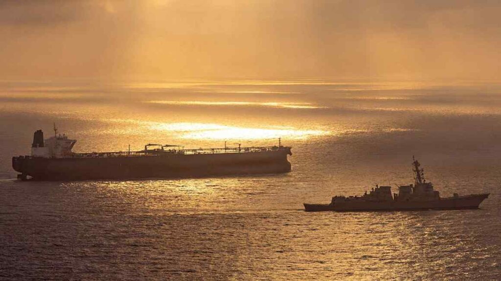 LNG carriers check Iran blockade in Strait of Hormuz