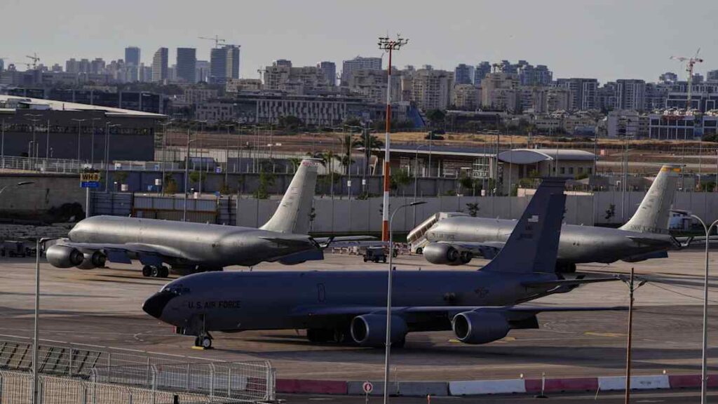 US parks dozens of military plane at Israel’s Ben Gurion airport