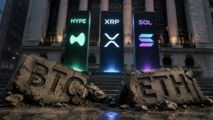 Bitcoin and Ethereum ETF outflows expose rotation into HYPE, XRP and Solana
