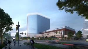 Key section of $2.2B Detroit clinic enlargement tops out