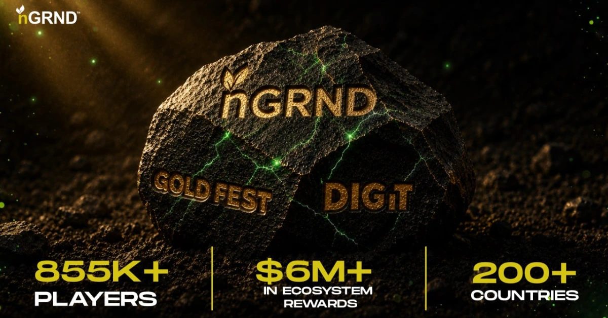 nGRND Gold Protocol Games Hits 855K Contributors, Accumulating $6M in Rewards Earlier than Token Delivery