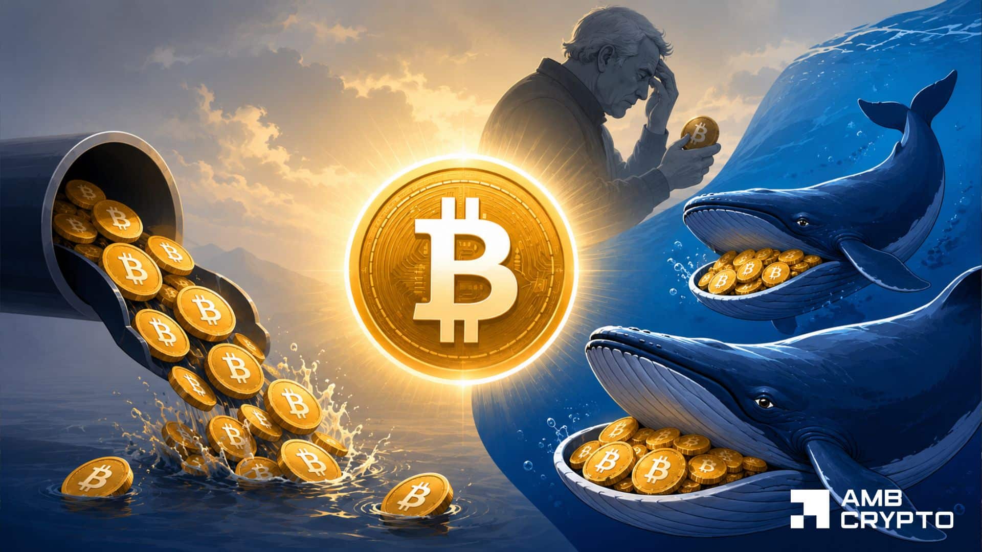 Can BTC whales set apart Bitcoin after $4.06B ETF outflows?