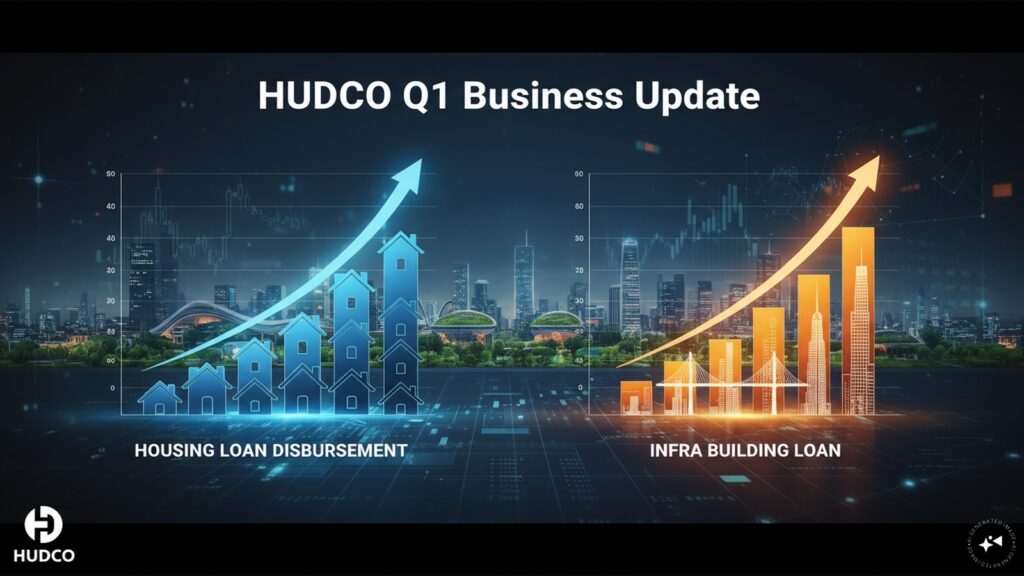 HUDCO Q1 Replace: Loans sanctioned almost double, disbursements up 28%; Stock up 2%