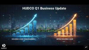 HUDCO Q1 Replace: Loans sanctioned almost double, disbursements up 28%; Stock up 2%