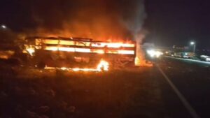 Delhi-Mumbai Expressway: 7 killed, over 15 injured as bus rams into truck, catches fireplace in Rajasthan’s Dausa