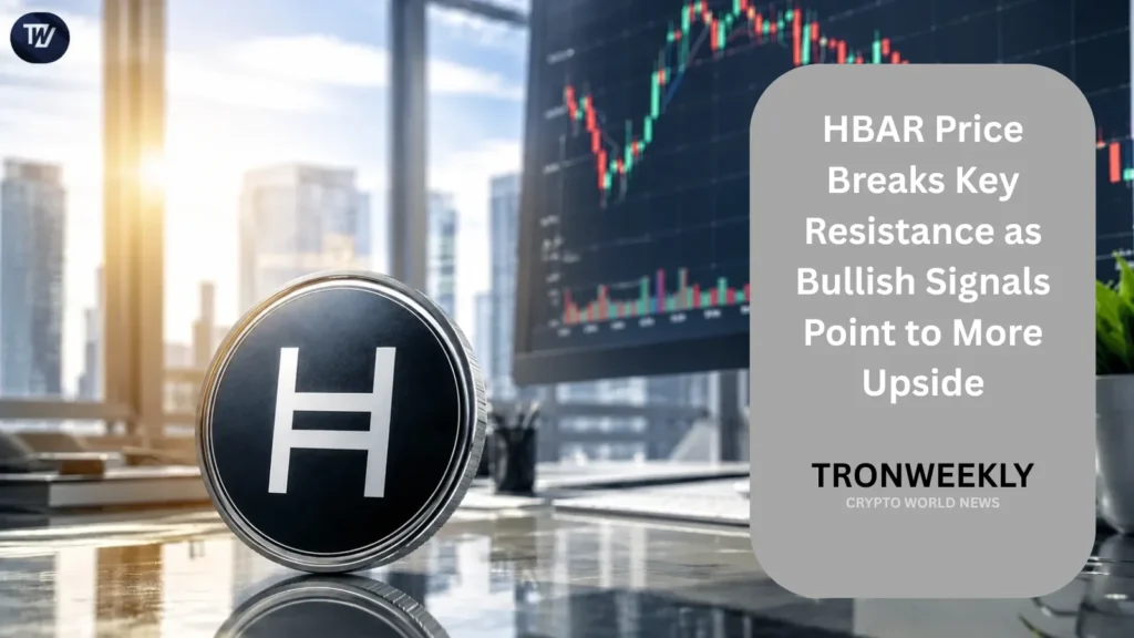 HBAR Note Breaks Key Resistance as Bullish Indicators Repeat Extra Upside