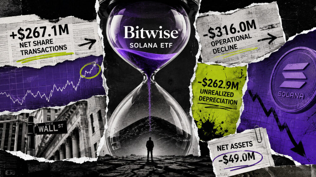 Traders poured $267 million into Bitwise’s Solana ETF, but market losses erased each and every cent