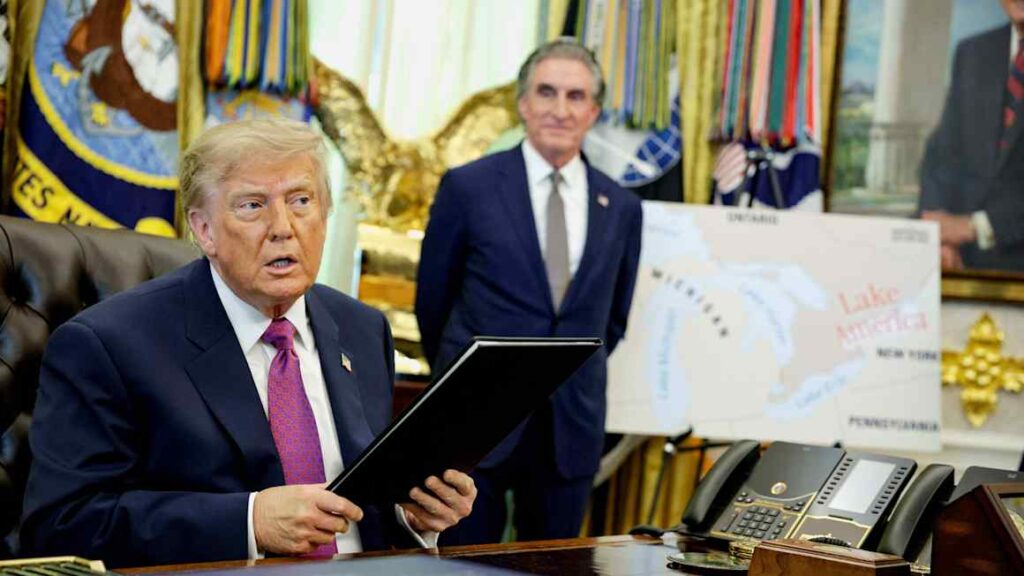 Trump orders Lake Ontario to be renamed ‘Lake The US’ in new diminutive to Canada