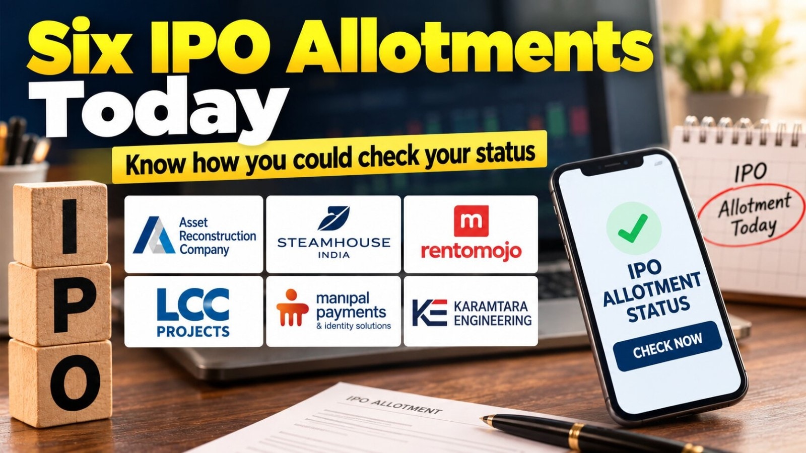 Six IPO allotments space to happen this present day; Here’s the methodology you would review yours
