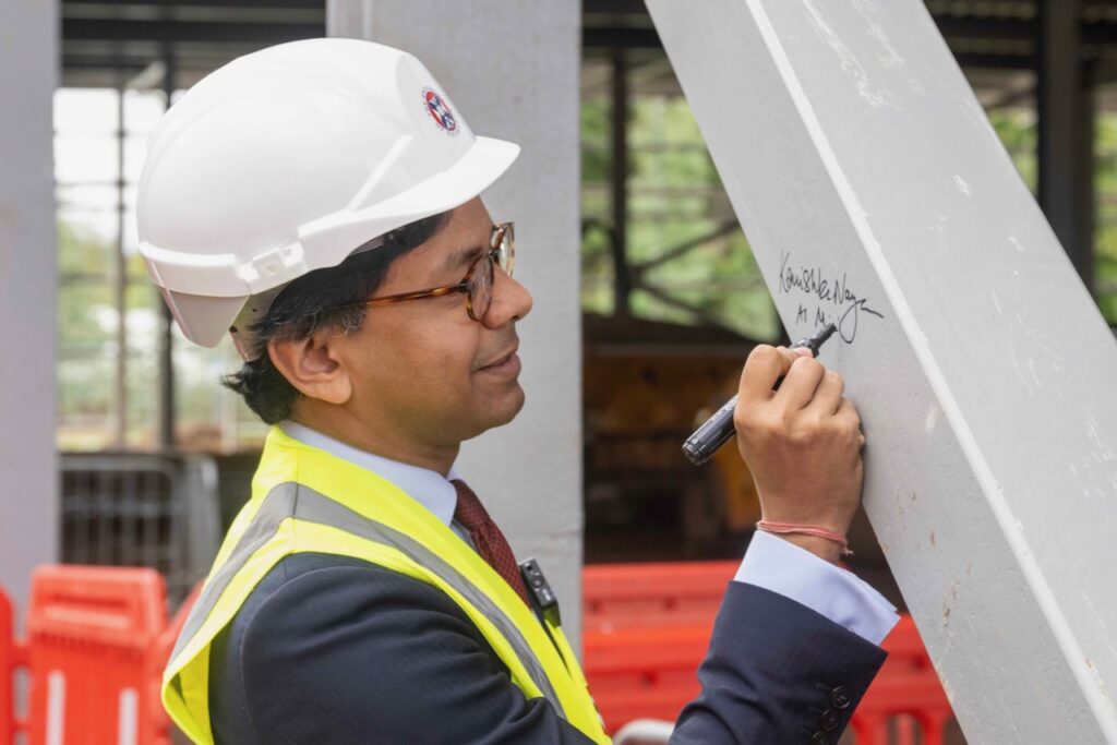 Steel complete on supercomputer building