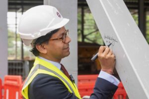 Steel complete on supercomputer building