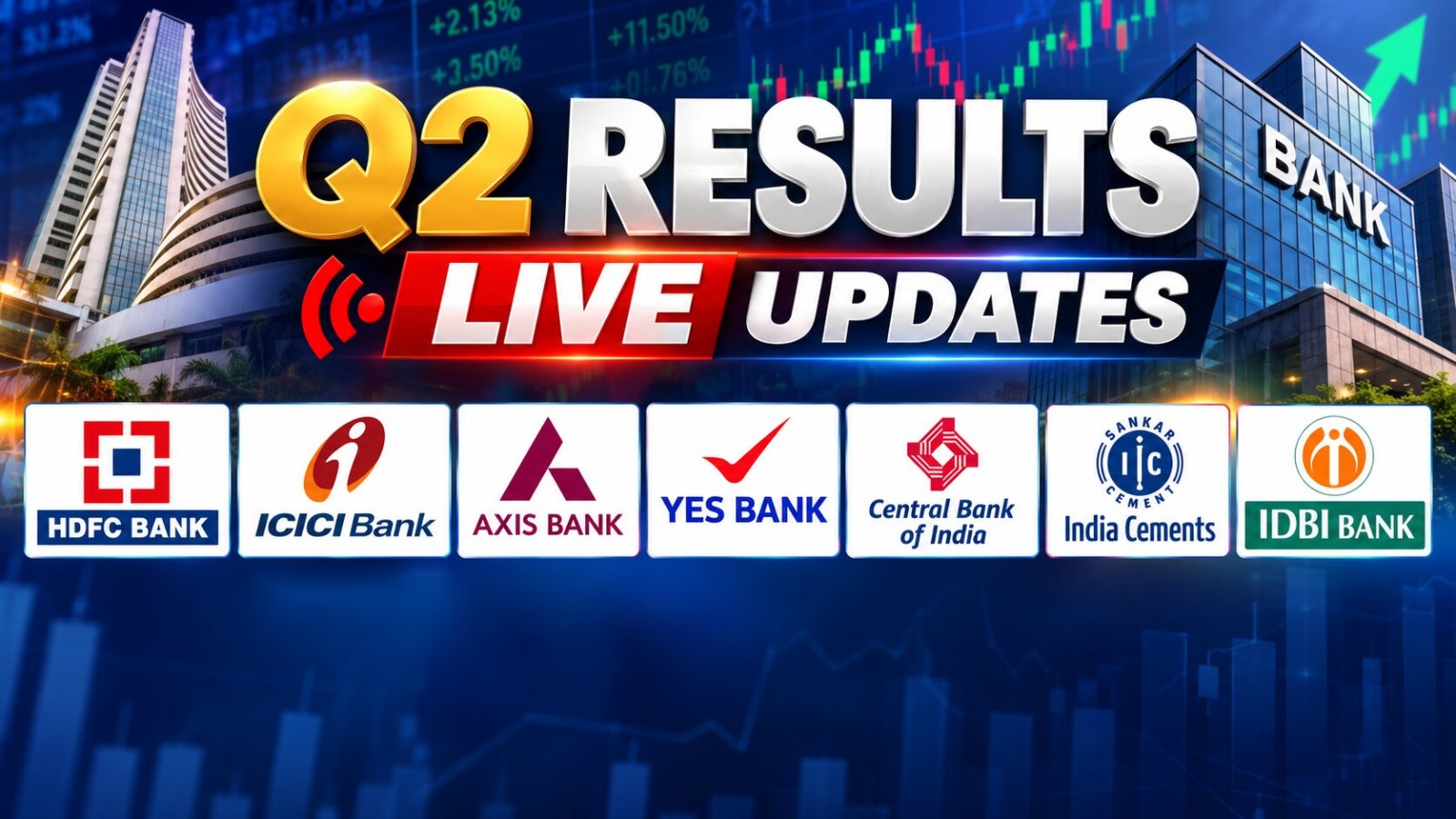 Q2 Results LIVE Updates: HDFC Monetary institution NIM drops to file low, ICICI numbers awaited